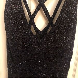 Black sparkling cocktail dress. New with tags. Size 11.